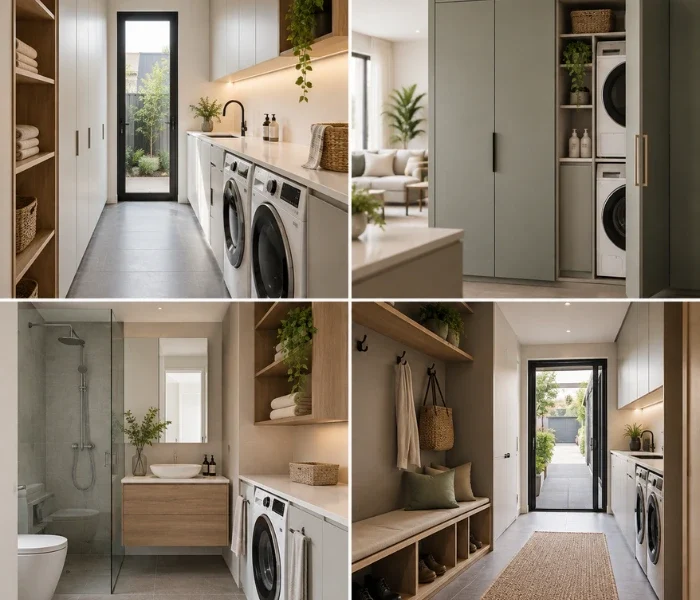 space saving laundry layout options