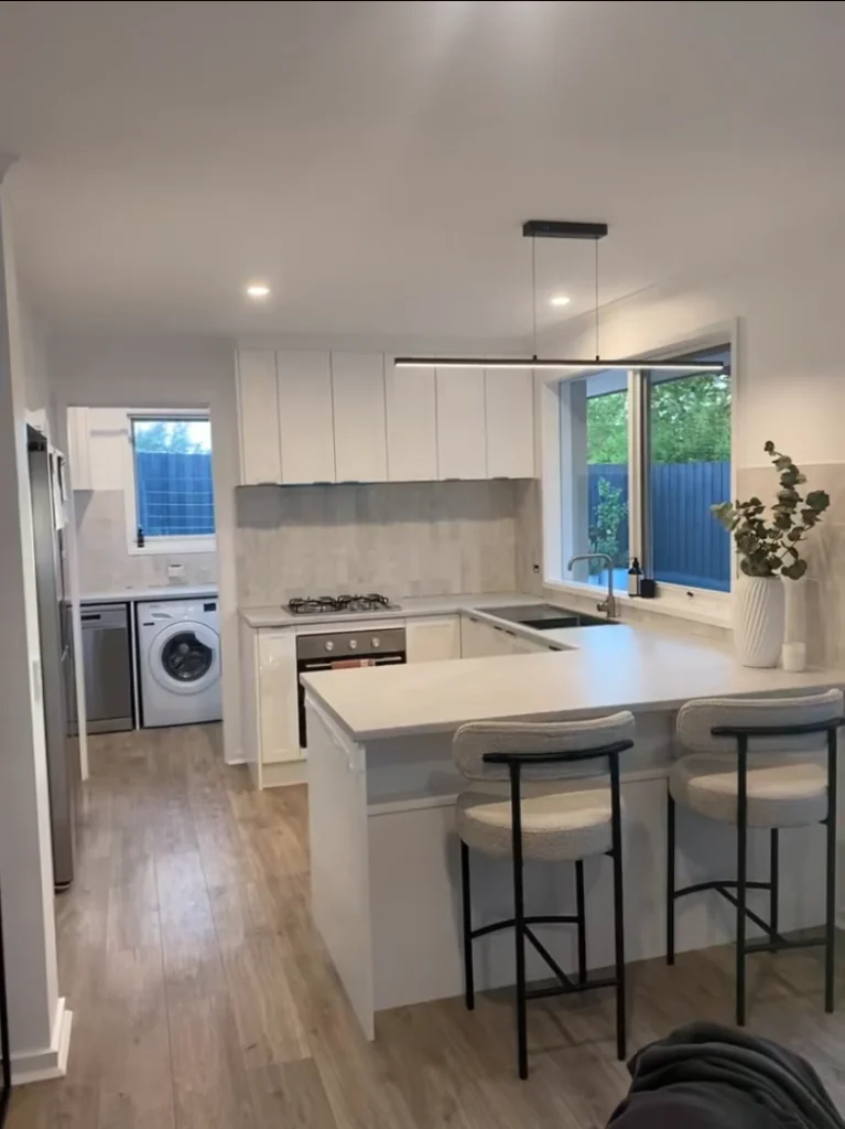 After Kitchen-laundry renovations in Mooroolbark Melbourne